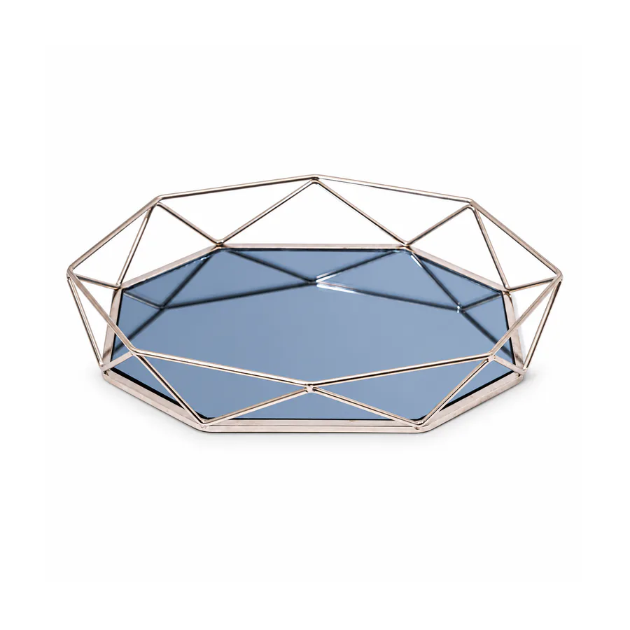 Multi Finish Decorative Jewelry Storage Tray