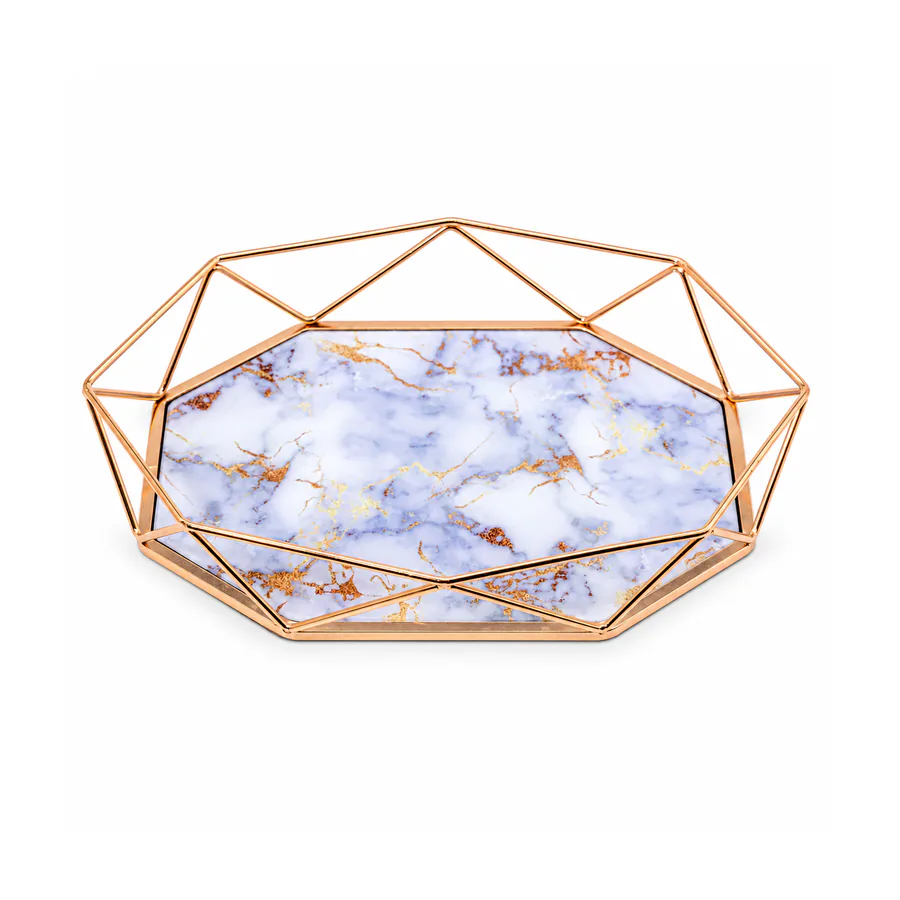 Multi Finish Decorative Jewelry Storage Tray