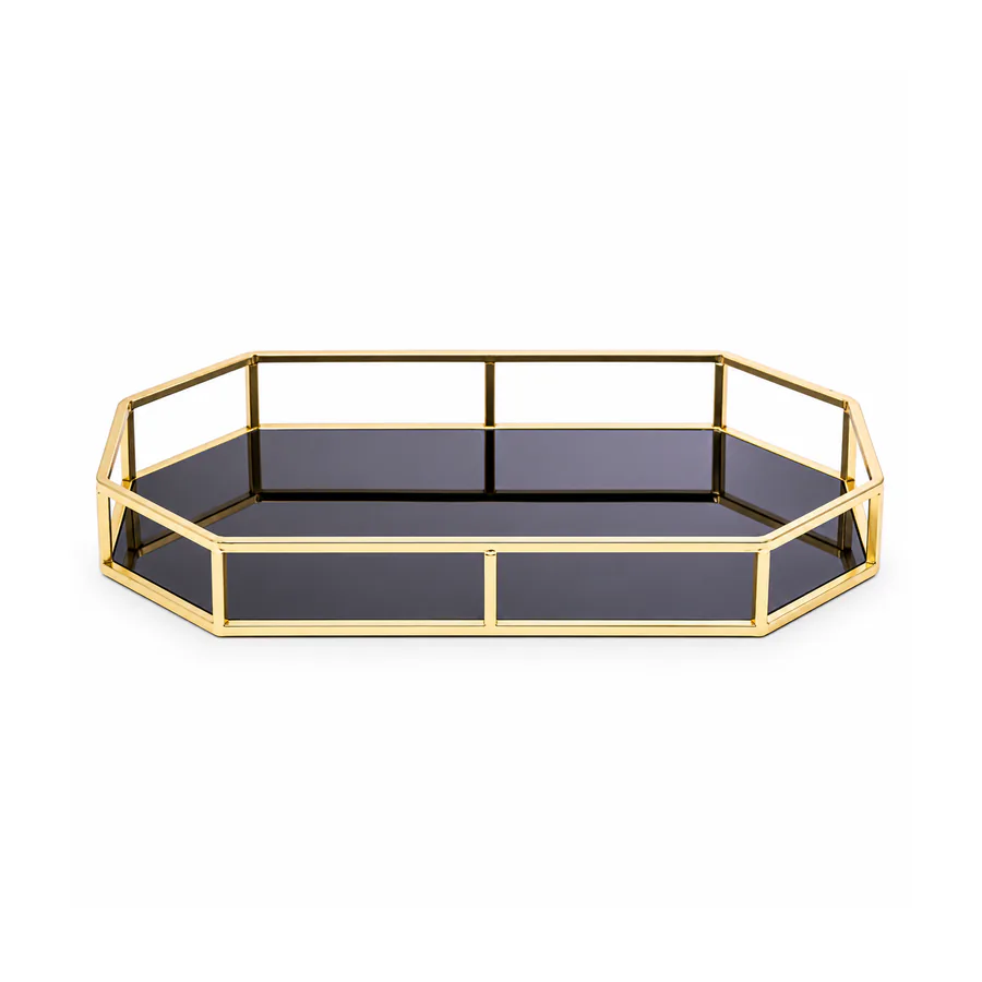 Metal Frame Mirror Vanity Tray