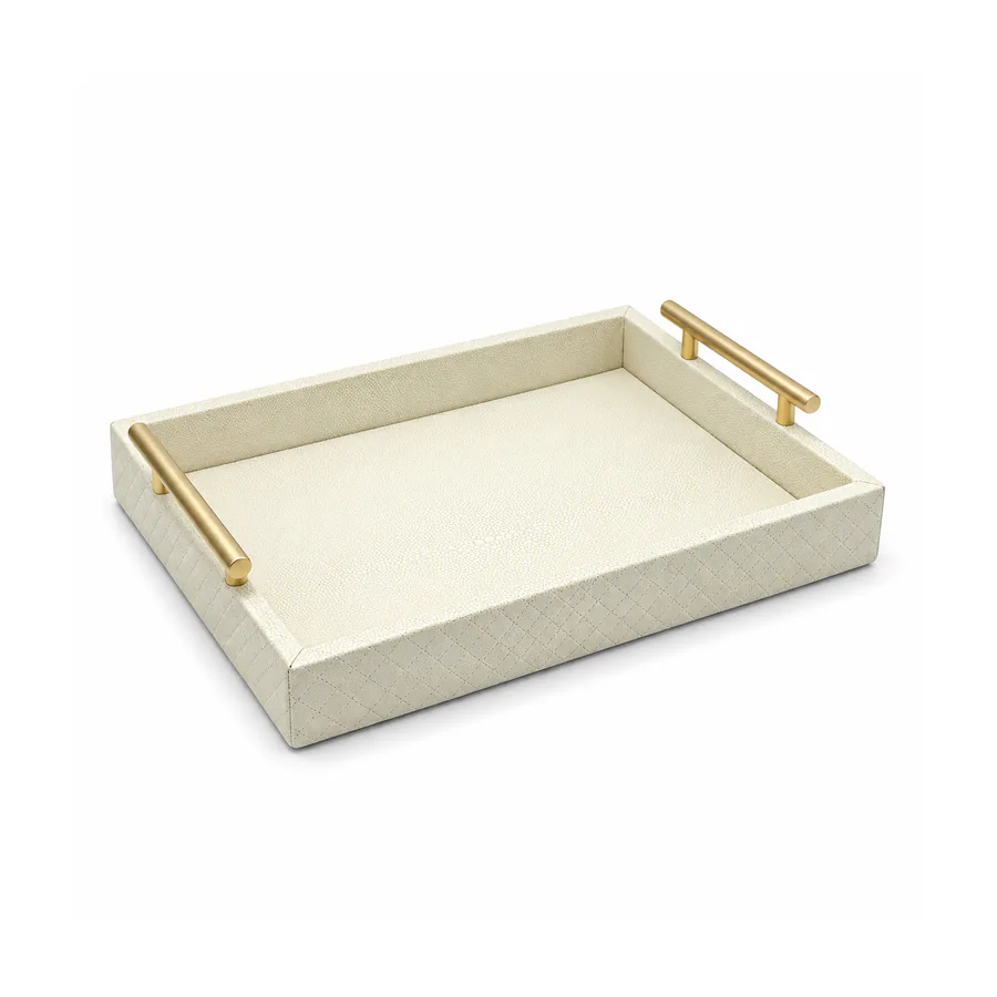 Faux Leather Decorative Tray Collection
