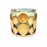 Gold 3D Seashell Metal Candle Holder