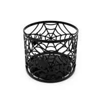Black Spider Web Candle Holder