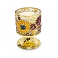 Sunflower Fall Pedestal Metal Candle Holder