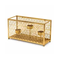 Rectangular  Metal Candle Holder