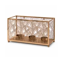 Rectangular  Metal Candle Holder