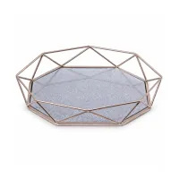 Multi Finish Decorative Jewelry Storage Tray