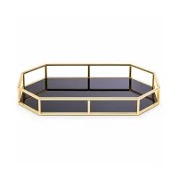 Metal Frame Mirror Vanity Tray
