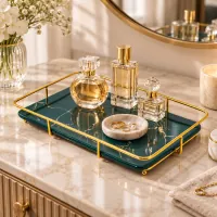 Faux Marble Surface Vanity  Tray