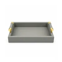 Faux Leather Decorative Tray Collection