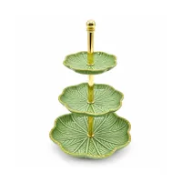 3-tier ceramic tray stand