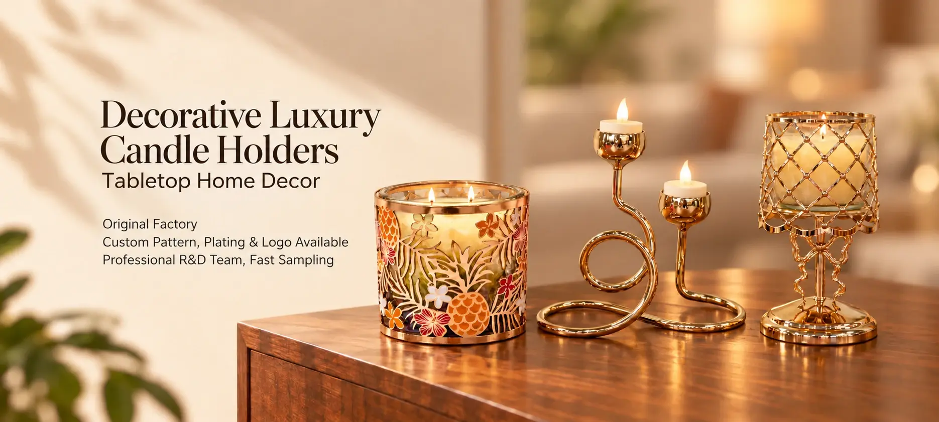 Decorative Luxury Candle Holders | Tabletop Home Decor